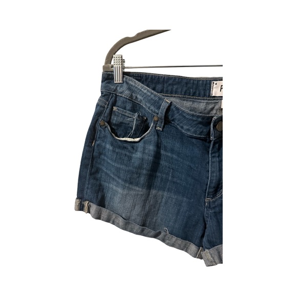 PAIGE Jimmy Jimmy Short Women's Dark Blue Jean Shorts Size 31 - Picture 2 of 10